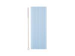Plastic straws, 23 cm, light blue