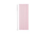 Plastic straws, 23 cm, pink