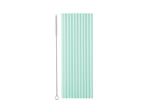 Plastic straws, 23 cm, sage