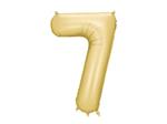 Folieballon Nummer '7', 86cm, goud