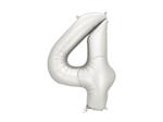 Foil Balloon Number ''4'', 86 cm, silver