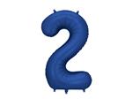 Foil Balloon Number '2', 86cm, navy