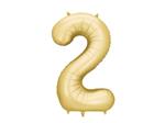 Foil Balloon Number '2', 86 cm, gold