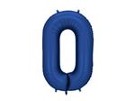 Foil Balloon Number '0', 86cm, navy