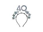 Headband with Stars 40, Silver
