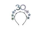Headband with Stars 30, Silver
