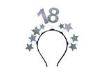 Headband with Stars 18, Silver