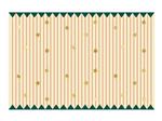 Paper Tablecloth Thin Stripes and Stars, mix, 180 x 120 cm