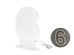 LED neon - LED cijfer ''6'', wit, 50cm