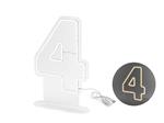 LED neon - LED cijfer ''4'', wit, 50cm