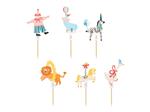 Decoraties voor muffins Circus, 9-11,5 cm, mix