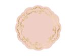 Placemats met ornament, vuilroze