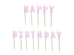 Birthday candles Happy Birthday, 2.5 cm, violet