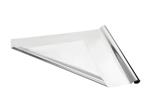Decoratieve gemetalliseerde folie, zilver, 0,8x25m