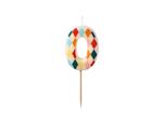 Birthday candle Number 0 Rhombus, 5.5 cm, mix