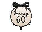 Folieballon pastille Happy ''60'', 47x53 cm, mix