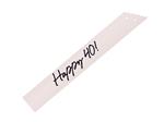 Happy 40 Sash, cream, 76 cm