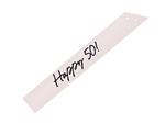Happy 50 Sash, cream, 76 cm