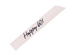 Happy 60 Sash, cream, 76 cm