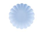 Plastic plates Frill, 22 x 22 cm, light blue