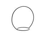 Frame Metalen Ring met ring +/- 30 cm zwart Hanging Circle with ring