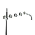 Afbouwdeel Hotbath Archie Bad Thermostaat 2 Stopkranen Met Uitloop RVS316