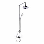 Regendoucheset Best Design Retro Canterbury Opbouw Ø20cm Thermostatisch Chroom