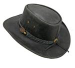 Outdoor hoed 'Irving' in Hunter Black