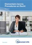 Elementaire kennis Procedures en Recht (set) / Financieel administratieve beroepen