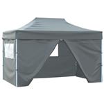 vidaXL Vouwtent pop-up met 4 zijwanden 3x4,5 m antraciet