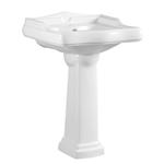 Wastafel Met Zuil Best Design Liberty London 61x52x89 cm Glans Wit
