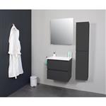 Badkamermeubel Boss & Wessing Pepper Acryl Wastafel Zonder Kraangat Inclusief Spiegel 60x55x46 cm An