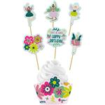 Ballerina Cupcake Toppers Met Vormpjes 12 delig