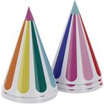 Gekleurde Feesthoedjes 16cm 6st