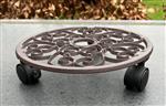 Planttrolley rond 29 cm. gietijzer TG39