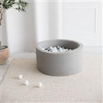 Ballenbad - Boucle - 90x40cm - Grijs Excl ballen
