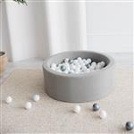 Ballenbad - Boucle - 90x30cm - Grijs Excl ballen