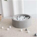 Ballenbad - Boucle - 90x30cm - Grijs Excl ballen