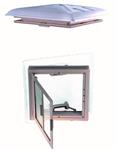 MPK Dakluik 40x40cm Transparant Grote Kap+Combirollo Wit