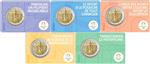 Frankrijk 2 Euro 2023 Olympische Spelen Coincard Serie van 5