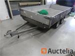 Eduards Ongeremde dubbelassige aanhangwagen