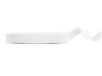 Velour ribbon, white, 15mm/10m
