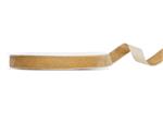 Velour ribbon, cold gold, 15mm/10m