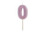 0 Jaar Kaars Paars 10cm