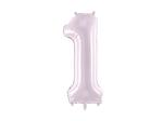 1 Jaar Cijfer Ballon Paars Leeg 72cm