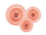 Roze Papieren Waaiers 20cm 3st