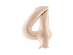 Foil Balloon Number ''4'', 72cm, dark beige
