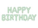 Happy Birthday Letter Ballon Mintgroen 3,4m