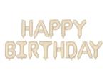 Happy Birthday Letter Ballon Beige 3,4m