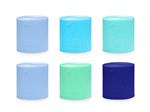 Blauwe Crepe Papier 10m 6st